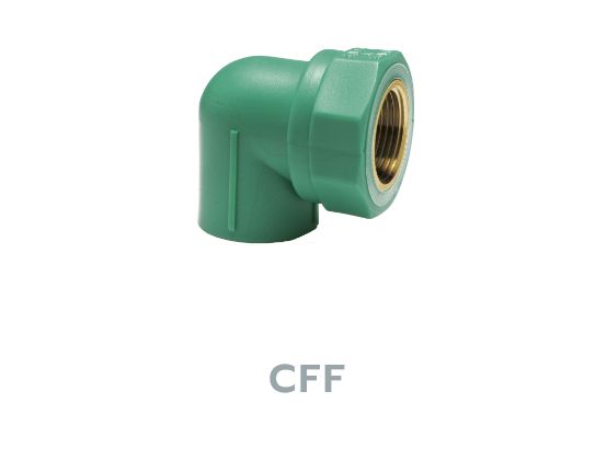 90° THREADED ELBOW PN25 - FEMALE MISURA mm